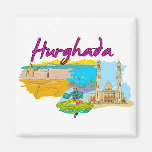 Hurghada - Ägypten.png Magnet