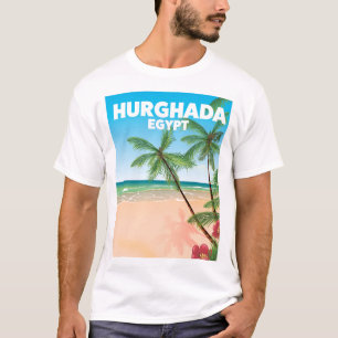 Hurghada Ägypten Reiseplakat T-Shirt