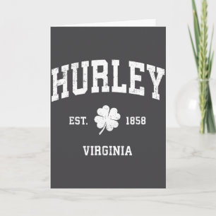 Hurley, Ky Vintage-Sonnenuntergang Retro Karte