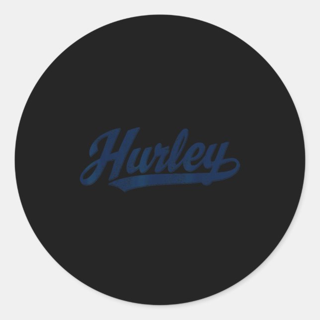 Hurley, Ky Vintage Sunset Retro  Runder Aufkleber (Vorderseite)
