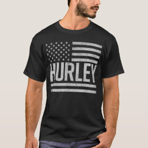 Hurley KY Vintage uns Amerikanische Flagge Retro F T-Shirt