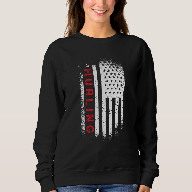 Hurling American Flag Sweatshirt (Vorderseite)