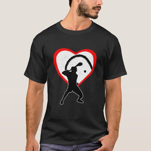Hurling Heart Sport Love Anti Valentines Day T-Shirt (Vorderseite)