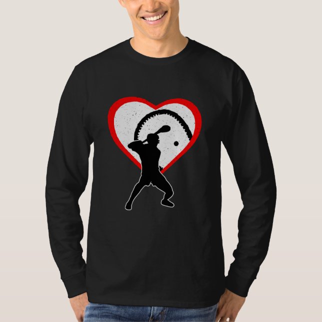 Hurling Heart Sport Love Anti Valentines Day T-Shirt (Vorderseite)