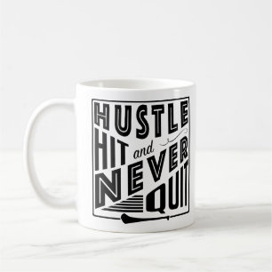 Hurling Hustle Hit & Never Quit, GAA Gaelic Games Kaffeetasse