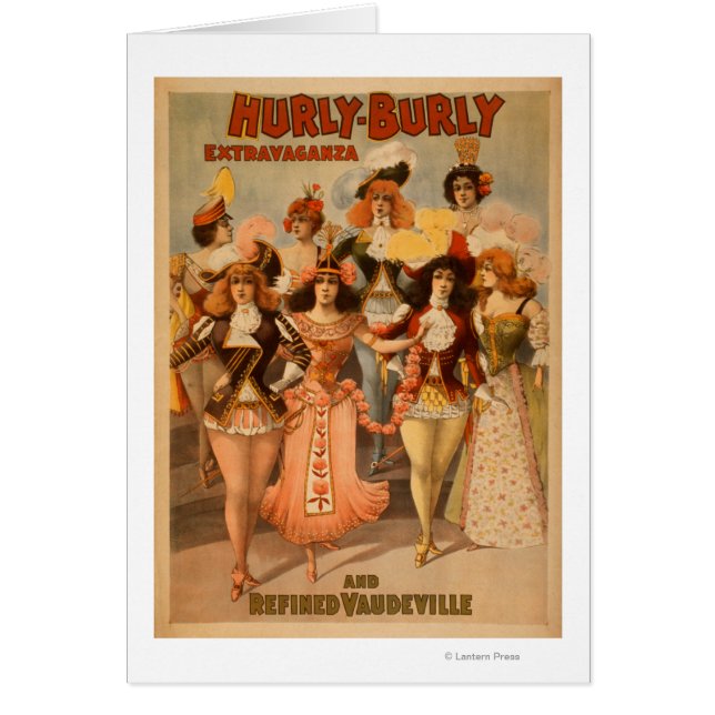 Hurly Burly Extravaganza Theatre Poster (Vorne)