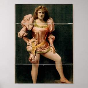 Hurly Burly, 'Sylvia Thorne' Retro Theater Poster