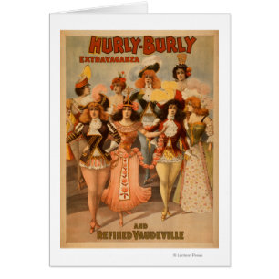 Hurly-Kräftiges Extravaganz-Theater-Plakat