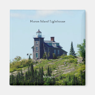 Huron Island Lighthouse-Magnet Magnet