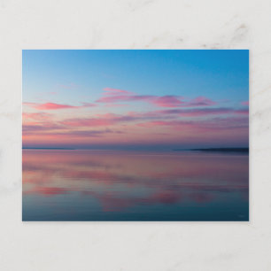 Huron Lake Pink Sunrise Postkarte