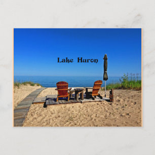 Huron Lake Postkarte