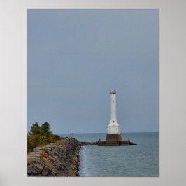 Huron Lighthouse in Huron, Ohio Poster