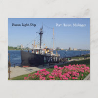 Huron Lightship Postkarte