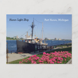 Huron Lightship Postkarte