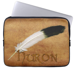 HURON Native American Feather Laptop Sleeve