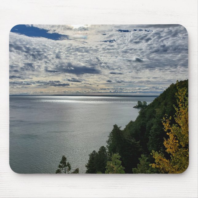 Huron-See, Mackinac-Insel-Blick Mousepad (Vorne)