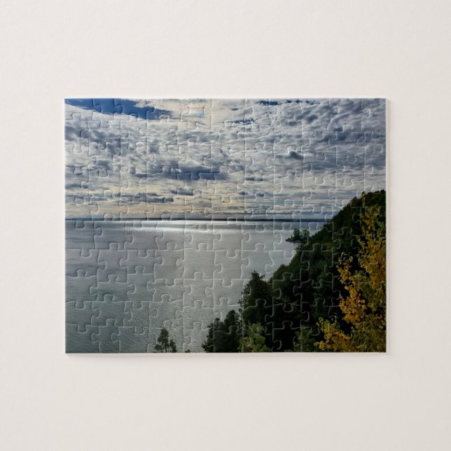 Huron-See, Mackinac-Insel-Blick Puzzle (Horizontal)