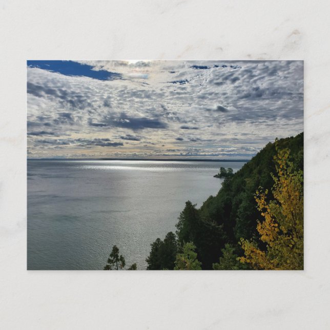 Huron-See, Mackinac Island View Postkarte (Vorderseite)