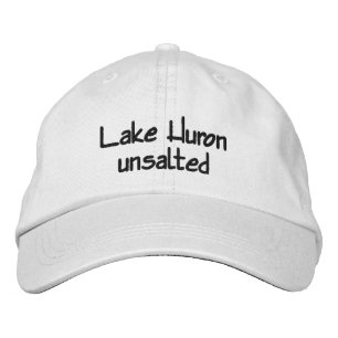 Huron-See - ungesalzen Bestickte Baseballkappe