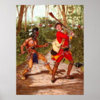 Huron Warrior, einheimischer Amerikanische Ureinwo