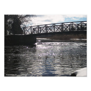 Hurone-Fluss-Brücke Fotodruck