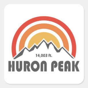 Hurone-Spitze Quadratischer Aufkleber