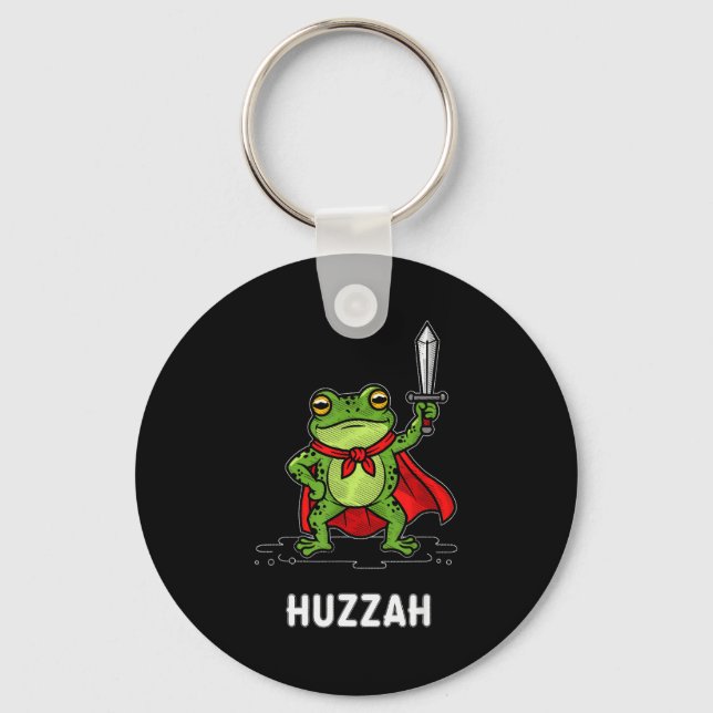 Hurra-Frosch  Schlüsselanhänger (Vorderseite)