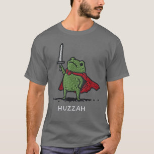 Hurra Froschritter Lustiges Schwert Meme Zitat Lus T-Shirt