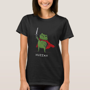 Hurra Froschritter Lustiges Schwert Meme Zitat T-Shirt