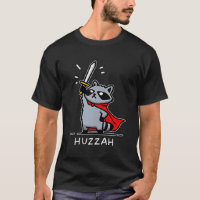 Hurra Waschbär Ritter Lustiges Schwert Meme Zitat