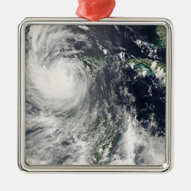 Hurricane Dean Silbernes Ornament (Vorne)