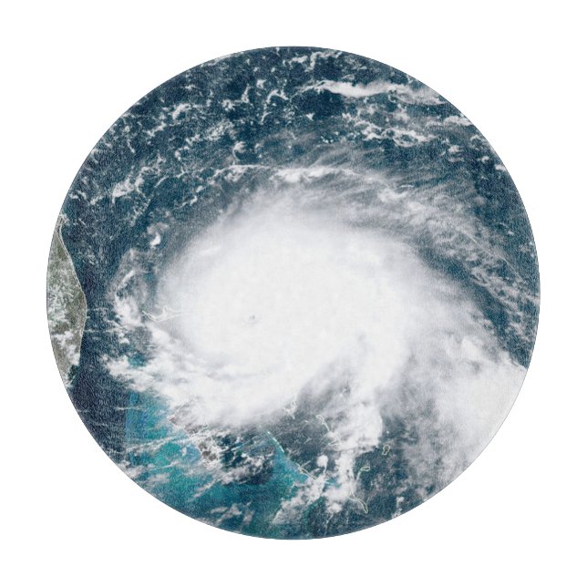 Hurricane off the coast of Florida  Schneidebrett (Vorderseite)