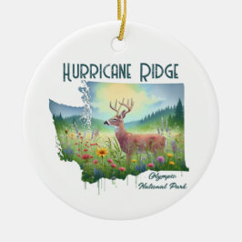 Hurricane Ridge Nationalpark Souvenir Geschenk Keramik Ornament