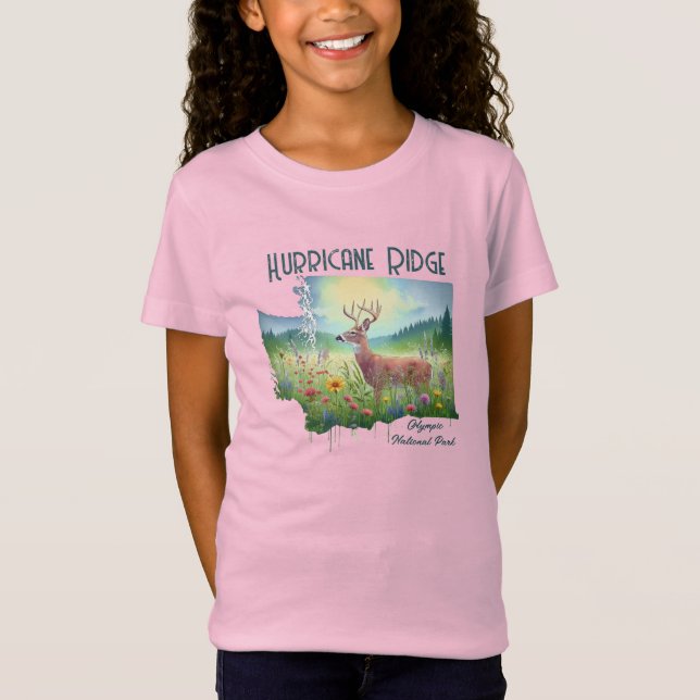 Hurricane Ridge Nationalpark Souvenir Geschenk T-Shirt (Vorderseite)