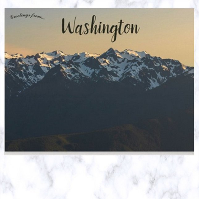 Hurricane Ridge Washington USA Postkarte (Von Creator hochgeladen)