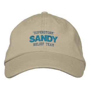 HURRICANE SANDY BESTICKTE BASEBALLKAPPE