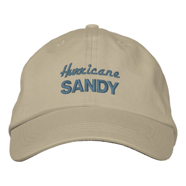 HURRICANE SANDY BESTICKTE BASEBALLKAPPE (Vorderseite)