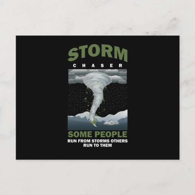 Hurricane Storm Chaser Tornado Chasing Wind Gift Postkarte (Vorderseite)