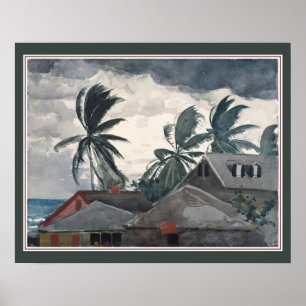 "Hurrikan" auf den Bahamas von Winslow Homer Poster