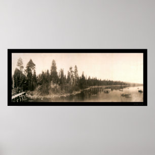 Hurrikan Bay Tahoe Foto 1908 Poster