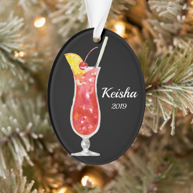 Hurrikan Cocktail Personalisiert Ornament (Baum)