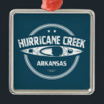 Hurrikan Creek Arkansas Kayaking Ornament Aus Metall<br><div class="desc">Der Hurrikan Creek ist ein Landschaftlicher und wild lebender Nationalfluss in Arkansas.</div>