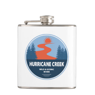 Hurrikan Creek Wild und Landschaftlicher Fluss Ark Flachmann