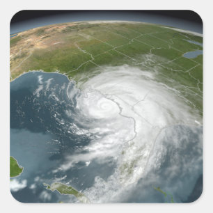 Hurrikan Dennis 2 Quadratischer Aufkleber