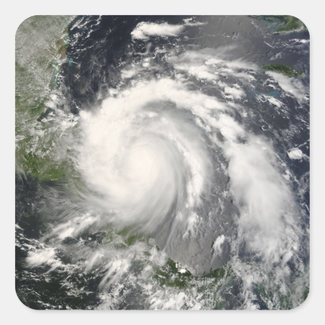 Hurrikan Felix 3 Quadratischer Aufkleber (Vorderseite)