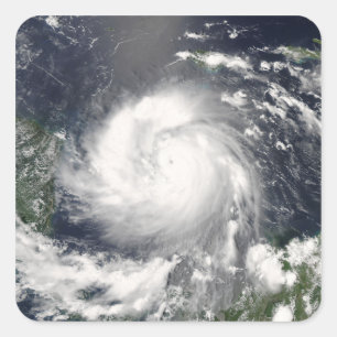 Hurrikan Felix Quadratischer Aufkleber