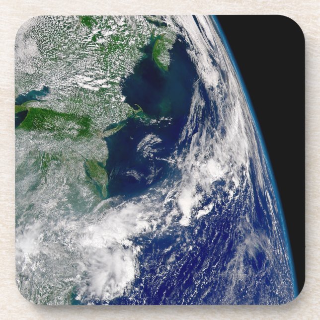 Hurrikan Frances auf einer teilweisen Erde. Getränkeuntersetzer (Vorderseite)