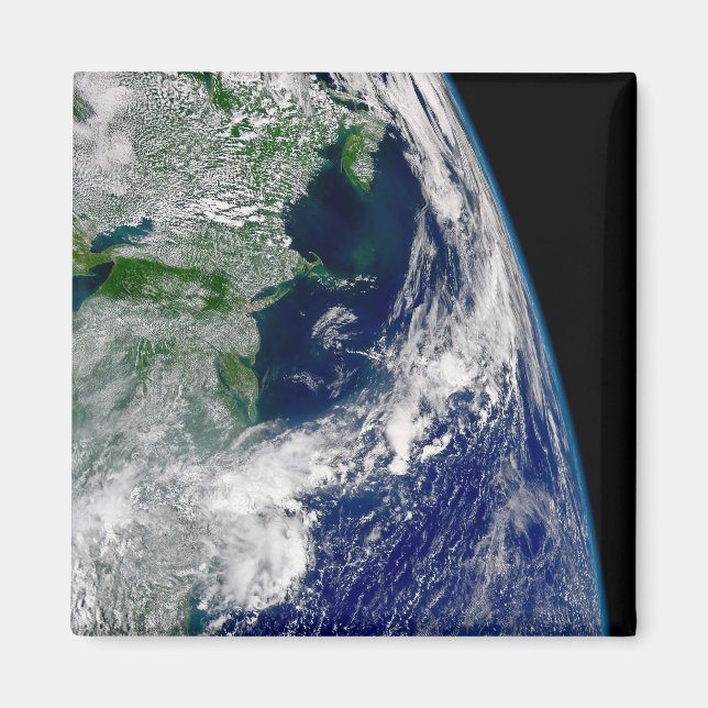 Hurrikan Frances auf einer teilweisen Erde. Magnet (Vorne)