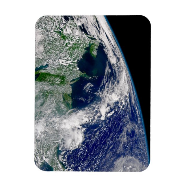 Hurrikan Frances auf einer teilweisen Erde. Magnet (Vertikal)