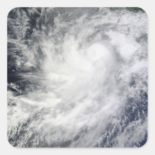 Hurrikan-Frank vor Mexiko Quadratischer Aufkleber